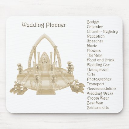 The Wedding Planner Mousepad mousepad