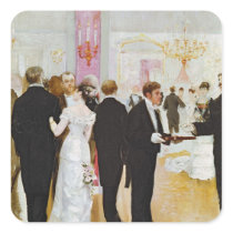 The Wedding Reception, c.1900 Square Sticker