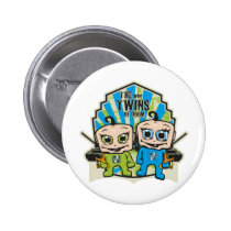 The Wee Twins buttons