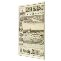 The West Prospect of the Town of Great Yarmouth in Canvas Prints
