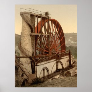 The Wheel, Laxey, Isle of Man, England print