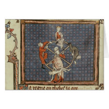 The Wheel of Fortune, from Ovide Moralise Greeting Cards