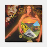 The Wheel of Fortune Tarot Card Art Magnets