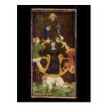 The Wheel of Fortune Tarot Card Post Card