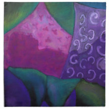 The Whimsical Hideaway - Purple and Magenta Heaven Napkin