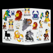 The Whimsical Zodiac Binder binders