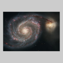 The Whirlpool Galaxy and Companion posters