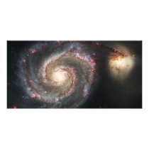 The Whirlpool Galaxy Messier 51a NGC 5194 Photo Card Template