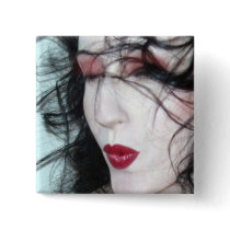 The Whisper Kiss Button Square by jaeda_dewalt_art The Whisper Kiss Button Square