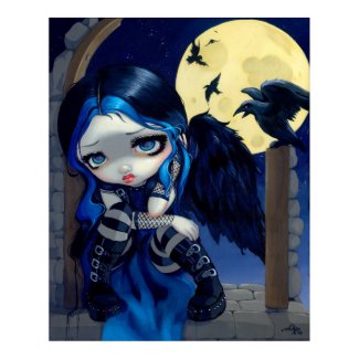 The Whispered Word Lenore ART PRINT gothic fairy print