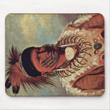 The White Cloud Head Chief Of The Iowa Mouse Pads