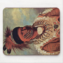 The White Cloud Head Chief Of The Iowa Mouse Pads