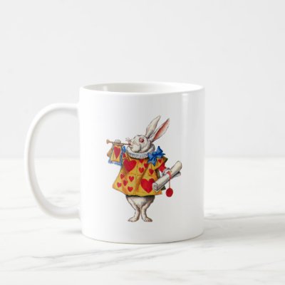 The White Rabbit Calls Court to Order Mug