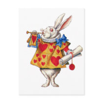 The White Rabbit Calls Court to Order Post Card