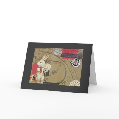 The White Rabbit Greeting Cards by MamaCat_Ephemera