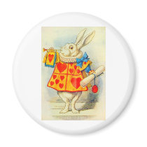 The White Rabbit Full Color Refrigerator Magnets