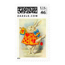 The White Rabbit Full Color Postage Stamps