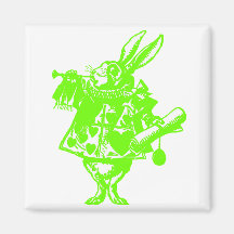 The White Rabbit Lime Apple Green Yellow Magnet