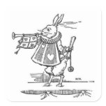 The White Rabbit Square Sticker