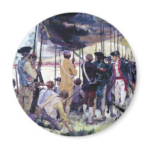 The Whites of Their Eyes by Ken Riley Fridge Magnet