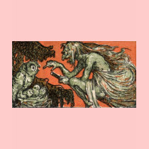 The wicked witch and the owls t-shirts