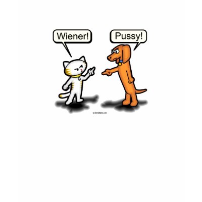 The Wiener Dog and The Pussycat Tee Shirt by wienertales