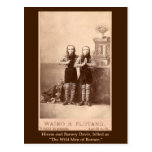 The Wild Men of Borneo on Cards, Postcards