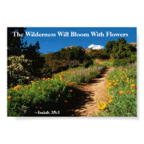 The Wilderness Shall Bloom Isaiah 35:1 posters
