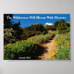 The Wilderness Shall Bloom Isaiah 35:1 posters