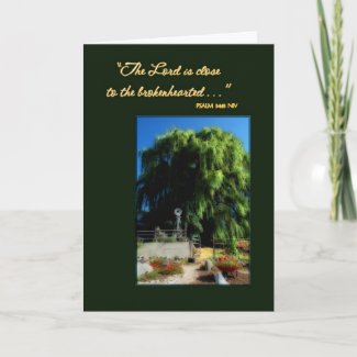 The Willow Weeps Sympathy card