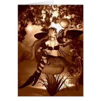 The Wind - copper Blank Card by sirenscastle The Wind - copper Blank Card