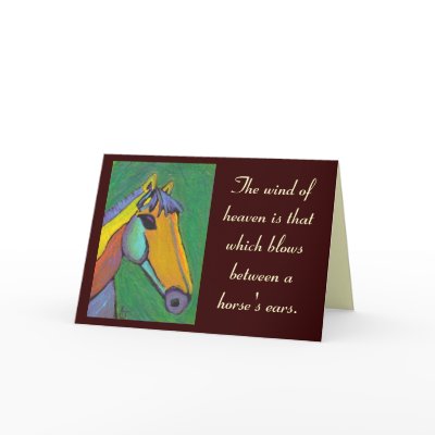 The wind of heaven... - greeting card by folkartblonde