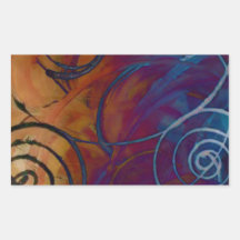 The Wind Rectangular Stickers
