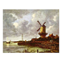 The Windmill At Wijk Bij Duurstede [1]. By Jacob I Personalized Invites
