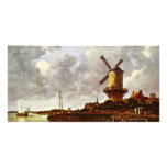 The Windmill At Wijk Bij Duurstede [1]. By Jacob I Personalized Photo Card