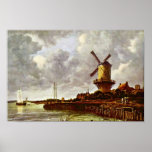 The Windmill At Wijk Bij Duurstede [1]. By Jacob I Posters