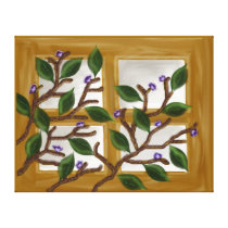 The window on my wall (canvas art) medium size stretched canvas prints