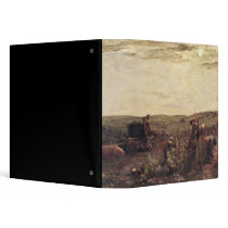 The Wine Harvest in Burgundy, 1863 3 Ring Binder