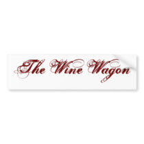 The Wine Wagon bumper stickers by Misslapin The Wine Wagon bumper stickers