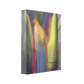 The winged man wrapped canvas wrappedcanvas