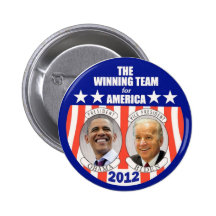 The Winning Team for America: Obama & Biden Pin