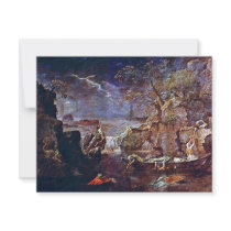The Winter " By Poussin Nicolas (Best Quality) Personalized Announcements