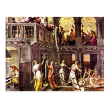 The wise and foolish virgins by Tintoretto Postcards