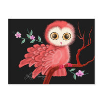 The Wistful Owl Postcard, Note Cards, Greeting