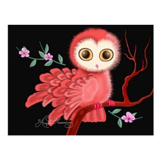 The Wistful Owl Postcard, Note Cards, Greeting