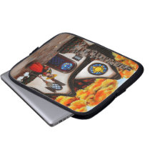The Witch and her Geese laptop sleeves