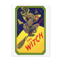 The Witch Vintage Halloween postcards