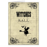The Witches Ball Halloween Card