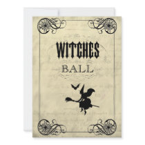 The Witches Ball Halloween Invites