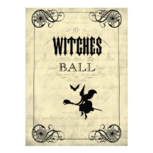 The Witches Ball Halloween Invites